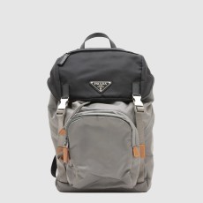 프라다 리나일론 및 가죽 백팩 2VZ135