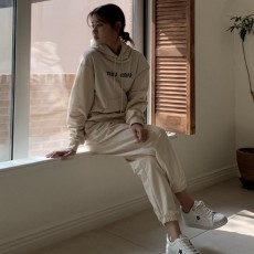 미우미우 여성 후드 건빵팬츠 세트(기모)