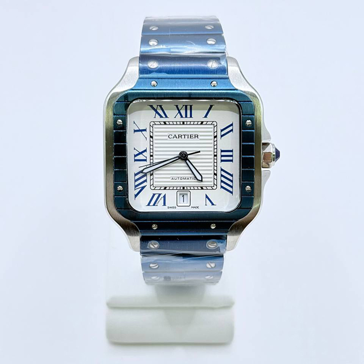 까르띠에 산토스 러버밴드 40mm 퀵스워치  CS64