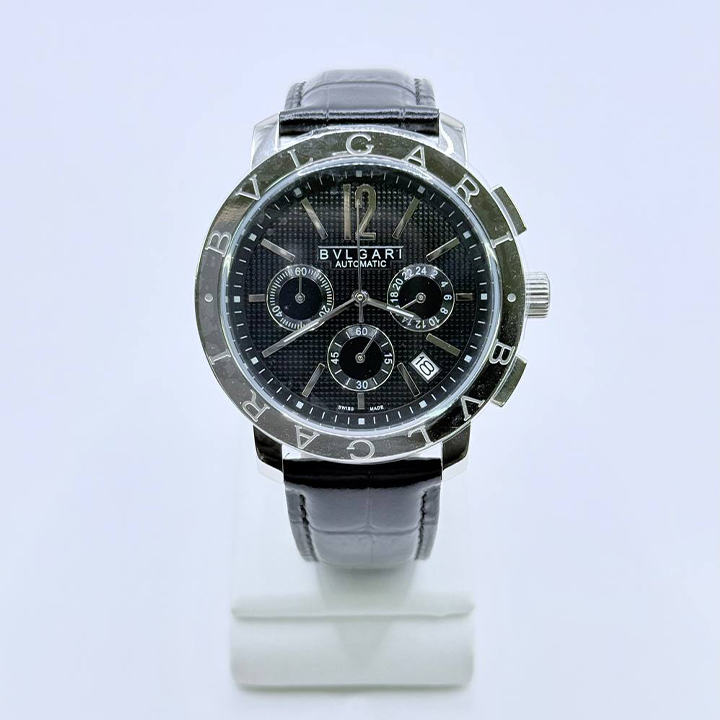 불가리 라인맨즈 BB42BSLDCJ 가죽시계 LG16