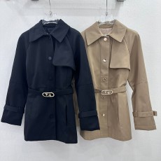 펜디 봄 가을 송혜교 엘레강트 롱 벨티드 트렌치코트