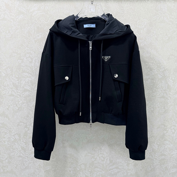 프라다  25 신상품 후드 로만 코튼 재킷