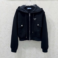 프라다  25 신상품 후드 로만 코튼 재킷