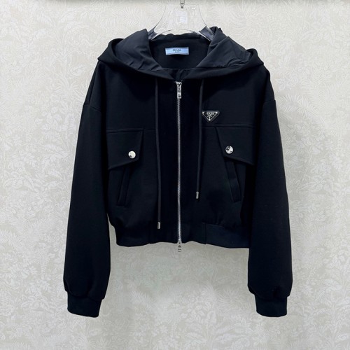 프라다  25 신상품 후드 로만 코튼 재킷