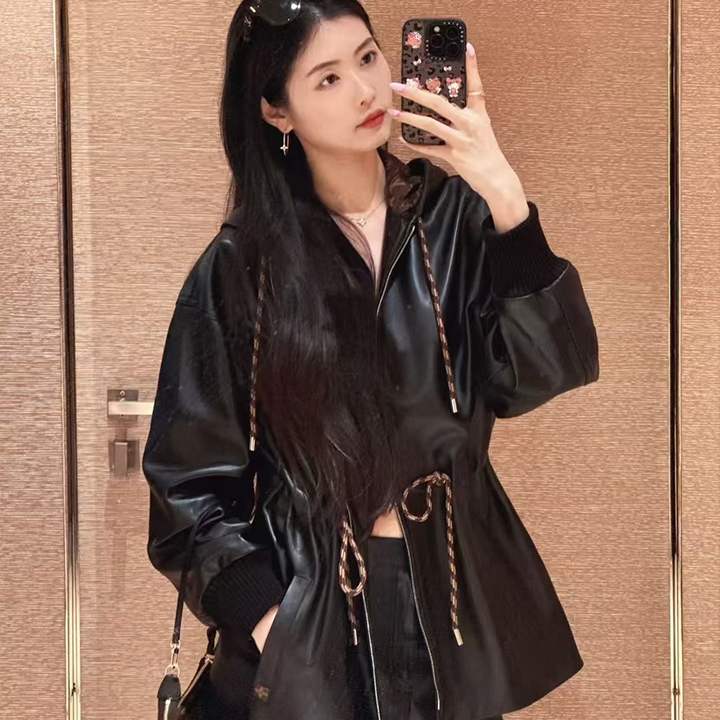 루이비통 시크하고 스타일리시한 프리미엄 램스킨 윈드브레이커