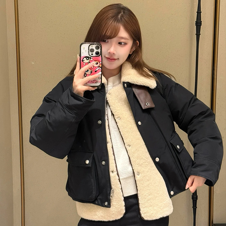 로에베 25 겨울 신상품 램스울 투피스 코튼 패딩 재킷