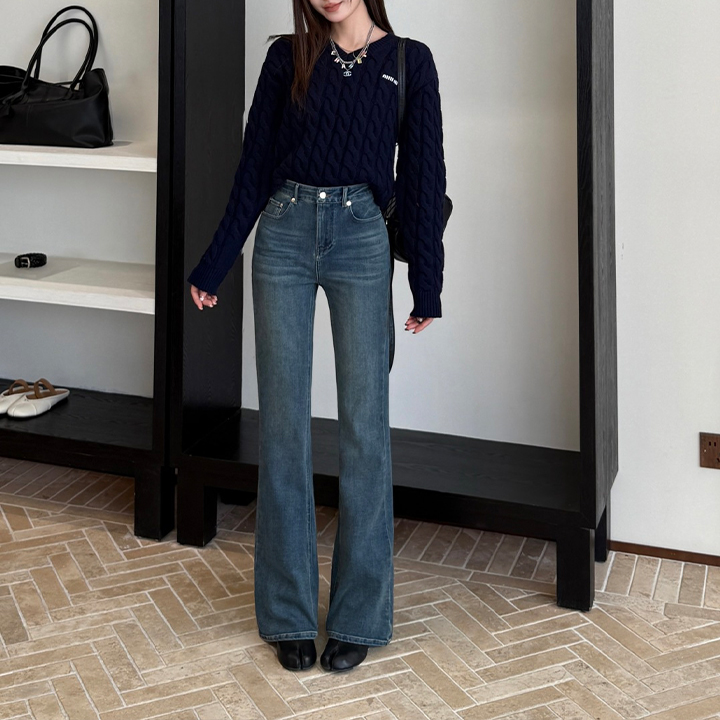 디올 25인치 레그 렝스닝 시리즈 청바지