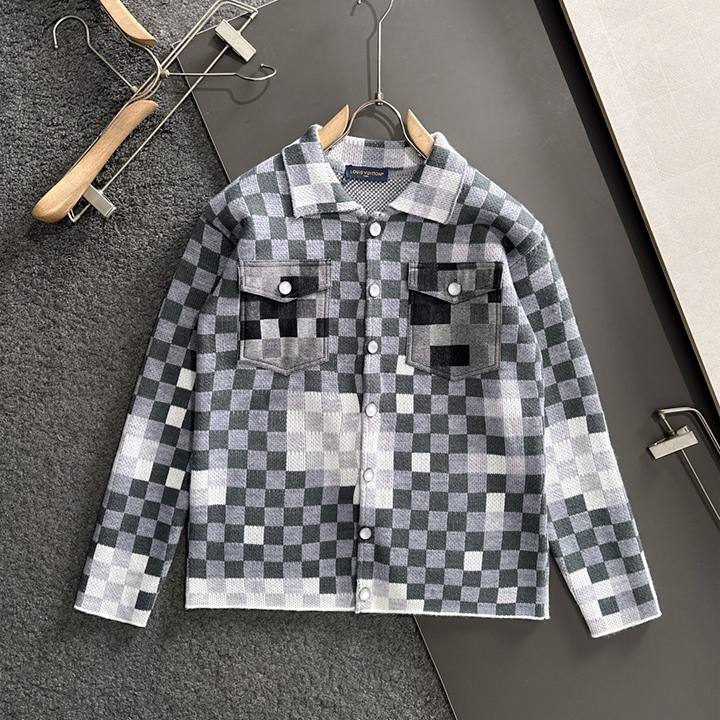 루이비통 2025Ss 가을/겨울 신상품 유니섹스 고중량 니트 가디건