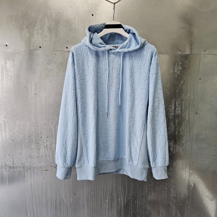 디올 오블리크 후드 스웨이트셔츠