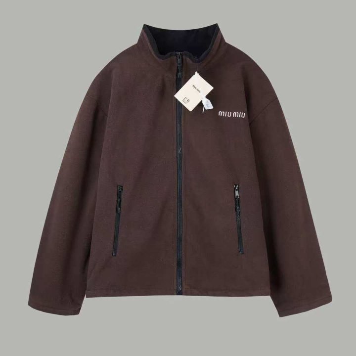 미우미우 집업 플리스 스웨트셔츠 자켓