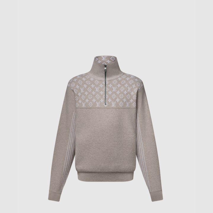 루이비통 리브드 울 하프 지퍼 풀오버