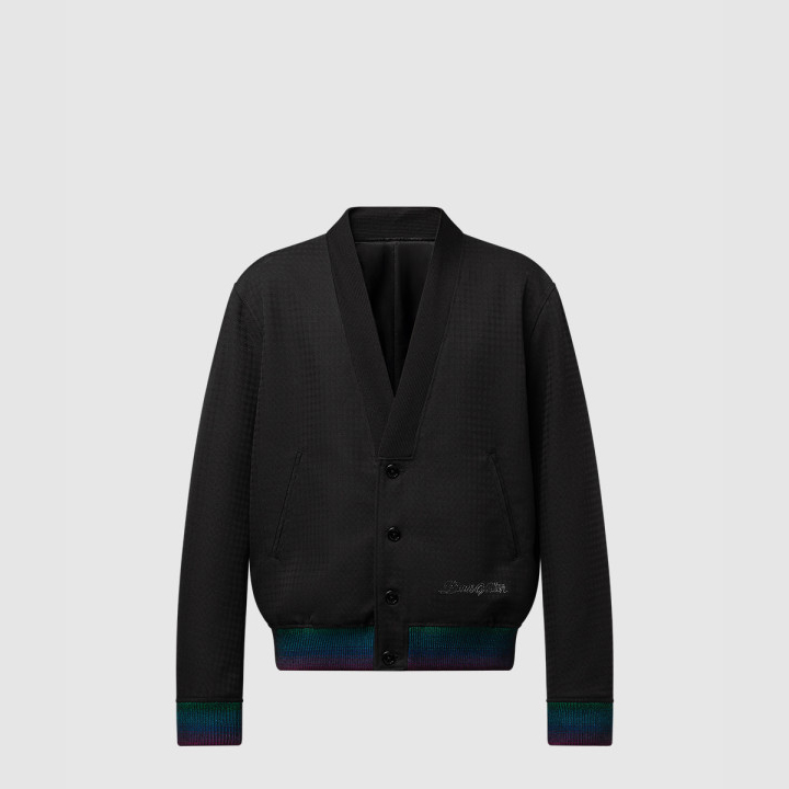 루이비통 프레피 울 가디건 블루종