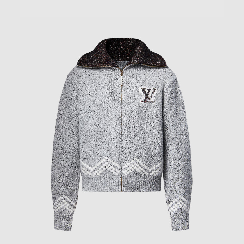 루이비통 지퍼 니티드 블루종 1AIMD0