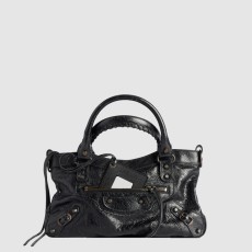 발렌시아가 여성 르 시티 퍼스트 백 블랙 841458