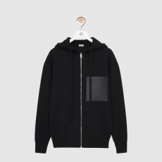 로에베 울 지퍼 후디