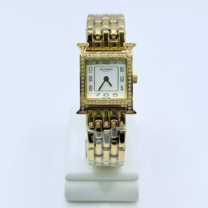 에르메스 골드 메탈 워치 HOW07