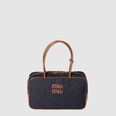 미우미우 보 데님 백 5BB163