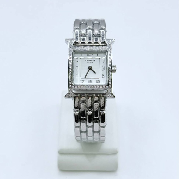 에르메스 실버 메탈 워치 HOW08