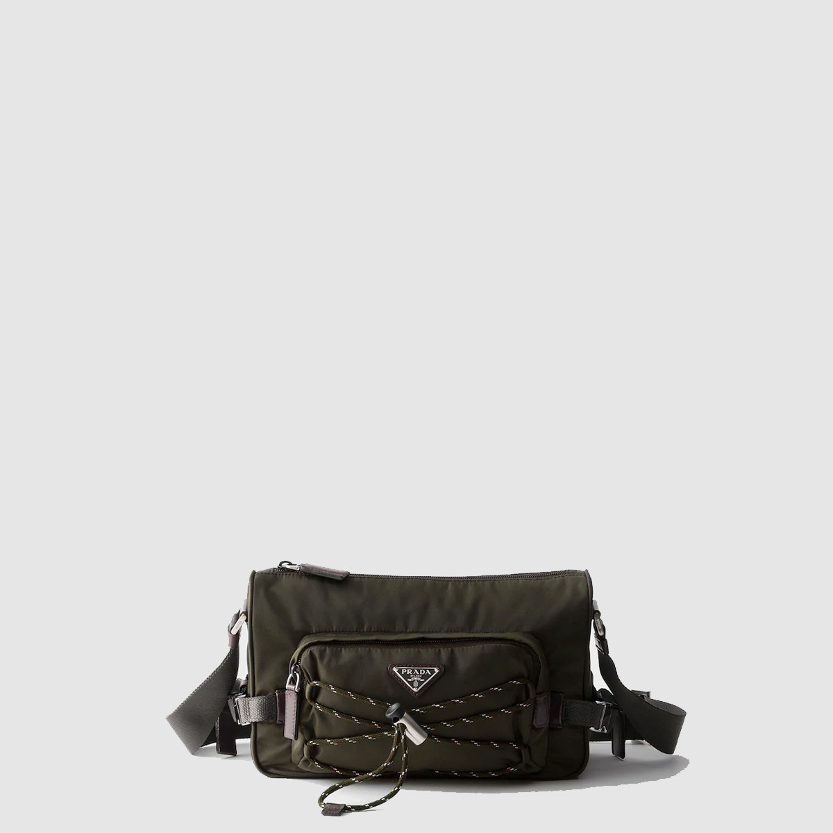 프라다 스피드록 리나일론 및 가죽 숄더백 2VH192