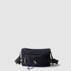 프라다 스피드록 리나일론 및 가죽 숄더백 2VH192