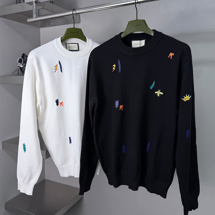 구찌 멀티자수 캐시미어 니