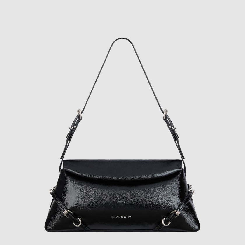 지방시 스몰 프티 부아유 페이턴트 가죽백